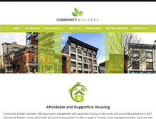 Tablet Screenshot of communitybuilders.ca